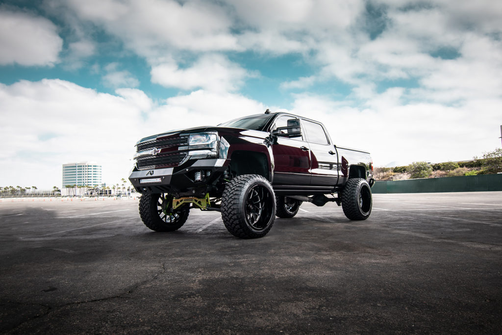 Black Chevy Silverado on Forged Wheels