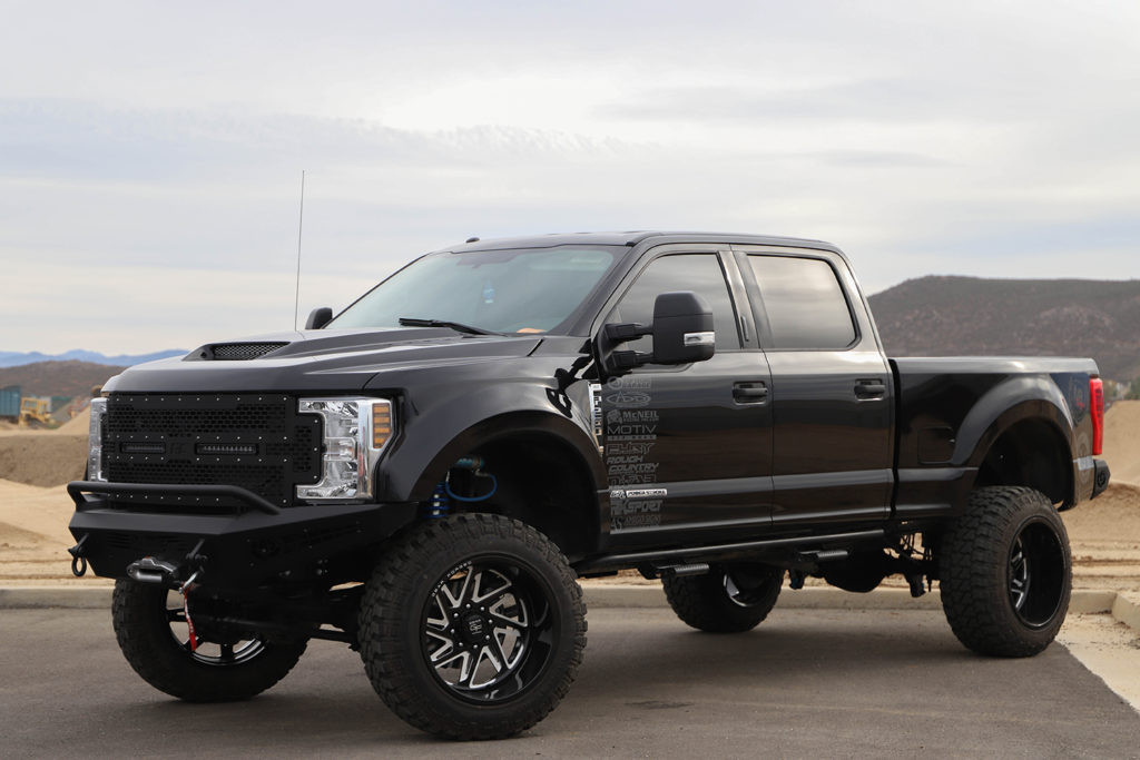 Forged Black Milled Truck Wheels on F250