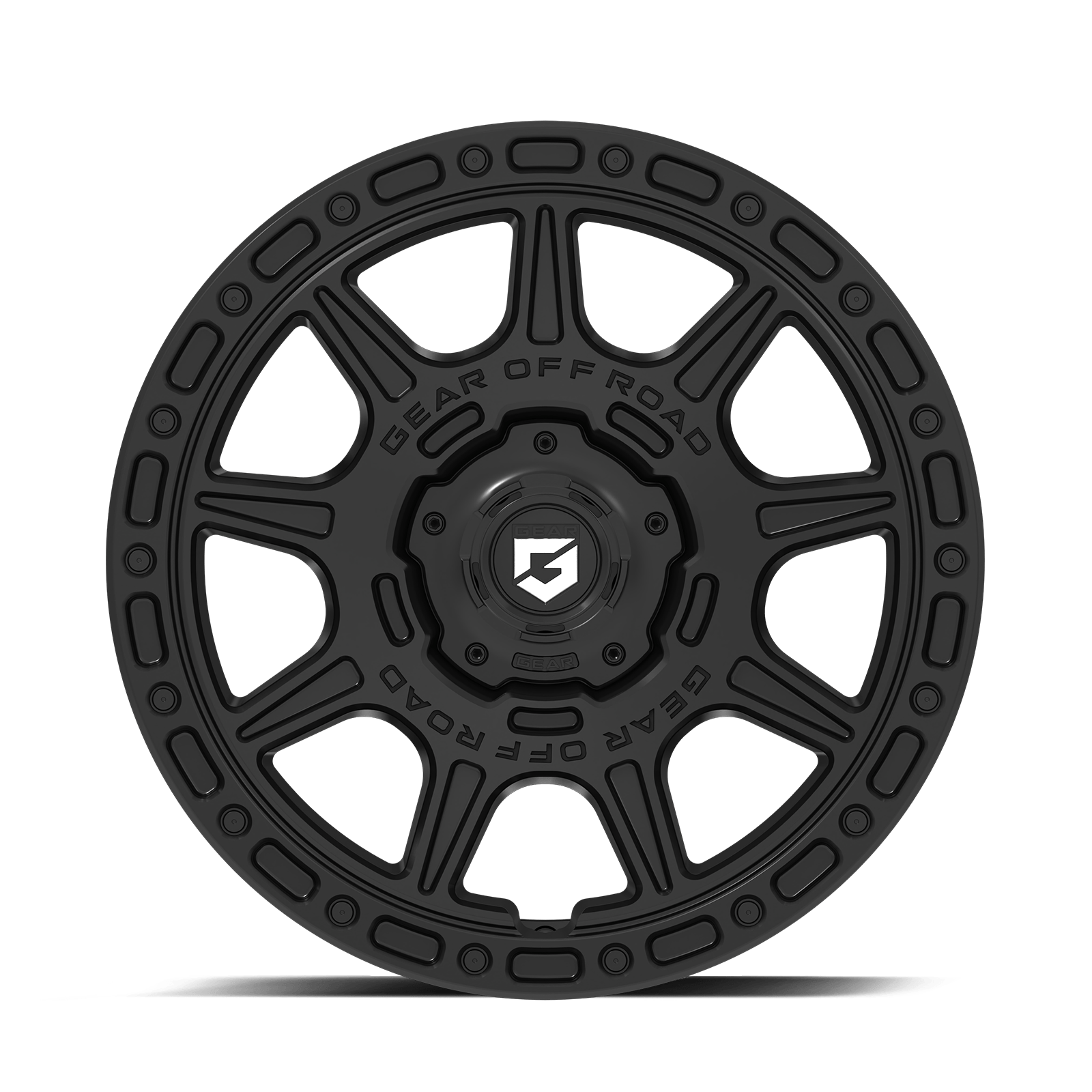758 Sector-C Satin Black CUV Wheel Front Profile