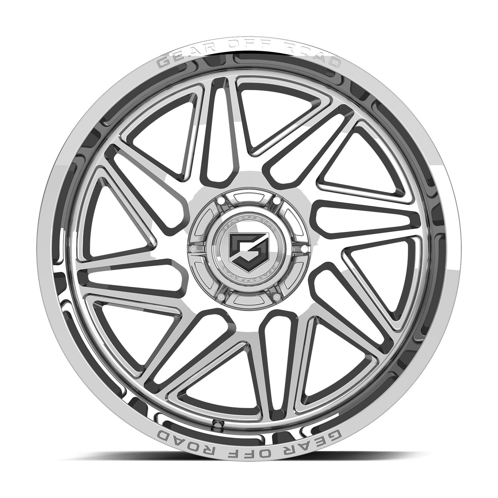 761 Ratio Chrome Truck Wheel Front Profile